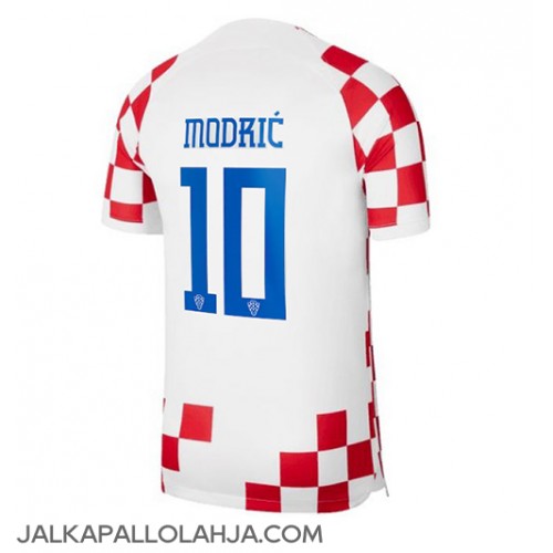 Kroatia Luka Modric #10 Kopio Koti Pelipaita MM-kisat 2022 Lyhyet Hihat